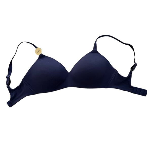 NWOT Wacoal 852189 How Perfect Wire Free T-shirt Blue Bra – 32DD - Picture 3 of 6